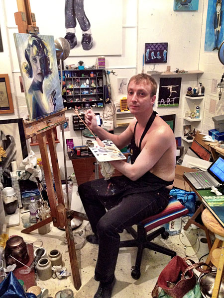 ed coy in his studio